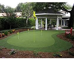 Your homemade diy backyard putting green is complete and you're ready to practice your putting. Amazon Com Pureputt Golf Custom Backyard Putting Green 15 X16 Diy Sports Outdoors
