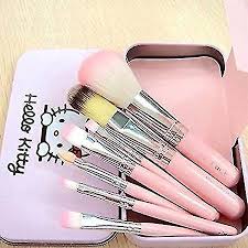 makeup mini brush kit with a storage