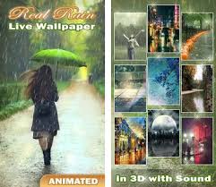 rain live wallpaper with sounds drops