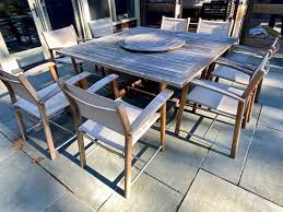 Gloster Square Teak Patio Table With 8