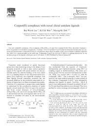 21,491 , and 216 people voted. Copper Ii Complexes With Novel Chiral Amidate Ligands Bae Wook Lee Kil Sik Min Myung Ki Doh Download