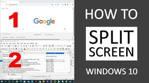 how to split your screen in windows 10