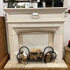 Carved Limestone Whalley Fireplace