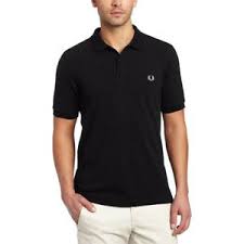 Details About Fred Perry Men Tshirts Plain Polo Shirt Black
