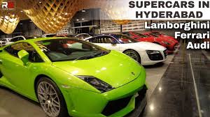 supercar showroom visit in hyderabad