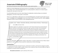 annotated bibliography format   sop examples annotated bibliography format  th edition annotated bibliography template 