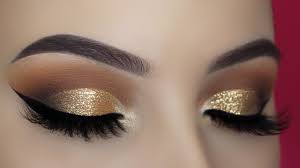 gold glitter cut crease tutorial you