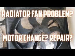 how to repair car radiator fan motor