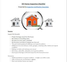 diy home inspection checklist ica