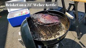 beef brisket on a weber kettle you