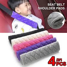 4pcs Seat Belt Covers Soft Velvet Car