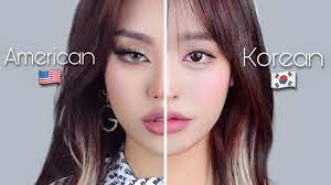 korean vs american makeup with kaja