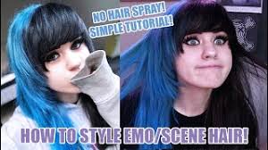 tutorial how i style my emo scene hair