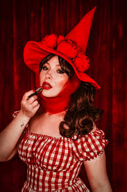 halloween makeup red witch keiko