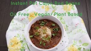 instant pot vegan cajun red beans and