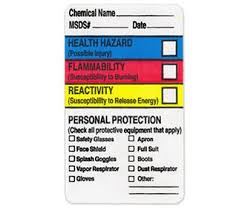 Nfpa diamonds for sale custom and in. Hmig Label Stickers Commercial Chemical Safety Labels