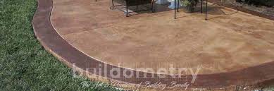 Stained Stamped Concrete