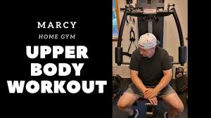 home gym upper body workout marcy gym