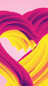 wallpaper 4k pink background heart shape