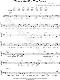 Provided to youtube by sony music entertainment thank you for the cross · marvin sapp you shall live ℗ 2015 rca records a division of sony. Brian Doerksen Thank You For The Cross Sheet Music Leadsheet In E Major Transposable Download Print Sku Mn0090510