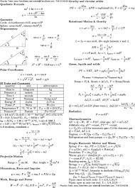 physics formulae physics formulas