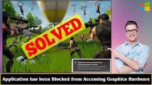 The popup says application has been blocked from accessing you have landed the right place as in this article, i am going to provide you the working fixes of these issues. Fixed Application Has Been Blocked From Accessing Graphics Hardware