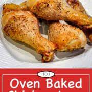 Includes instructions on how long to bake chicken drumsticks and chicken temperature. Oven Baked Chicken Legs The Art Of Drummies 101 Cooking For Two