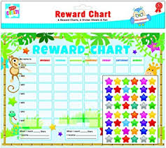 12 X Reward Charts Kids Jungle Themed Behaviour Chore Charts