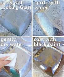 mercury glass plates diy idea using