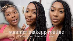 summer makeup routine no foundation