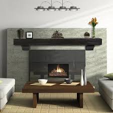 Espresso Fireplace Mantel Shelf