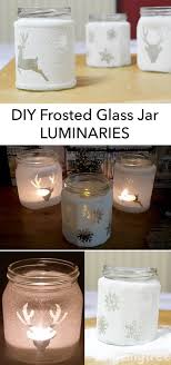 Use a glass cleaner like windex to clean the surface of the glass. Easy Diy Frosted Glass Jam Jar Luminaries