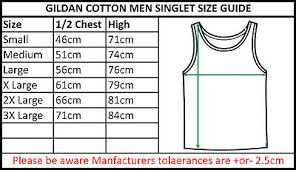 Gildan Black Blank Plain Tank Top Singlet Shirt S 3xl