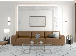 what color goes with brown leather sofa