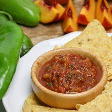 roasted hatch chile peach salsa our