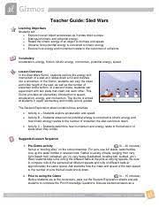 Hazmat online docs for explore learning osmosis gizmo operator student exploration. Sledwarstg Pdf Teacher Guide Sled Wars Learning Objectives Students Will U2026 Explore How An Object Accelerates As It Slides Down A Slope Distinguish Course Hero