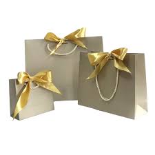 luxury gift bags with ribbon handles