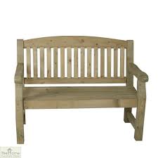 2 Seater Wooden Bench The Home