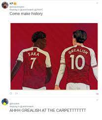 A starring performance in north london last month caught the eye. Future Captain Arsenal Fans Love What Jack Grealish Has Done To Pierre Emerick Aubameyang Football London