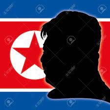 North koreans are worried about kim jong un's recent weight loss, with one citizen describing him as 'emaciated', on a state tv broadcast. Kim Jong Un Silhouette Portrait With North Korea Flag Stock Photo Picture And Royalty Free Image Image 76903497