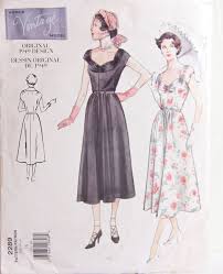 Vogue 2289 Sewing Pattern Dress Original 1949 Design Size 18