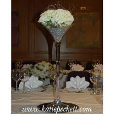 tall martini table centrepiece