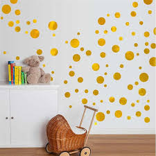 Gold Dots Wall Stickers Wall Decals
