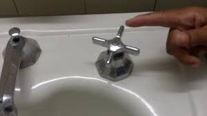washer in an oldfashioned leaky faucet