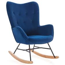 belleze modern rocking chair tufted