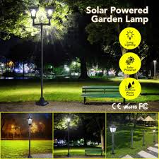 Deluxe Led Outdoor Solar Powered Lamp