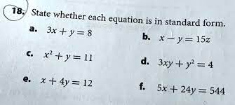 Solved 187 State Whether Each Equation