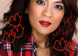 a quick makeup tip for fiery red lips