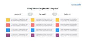 comparison table ppt template slide