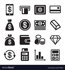 Money And Bank Icon Set
